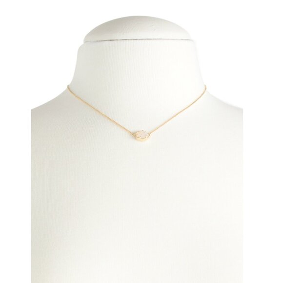 KENDRA SCOTT Gold 14kt Gold Plated Iridescent Drusy Tess Necklace - Picture 2 of 2